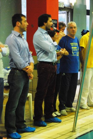 Massimo Tesei con l'Assessore Allo Sport, Stefano Gallo